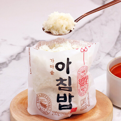 가마솥으로 지은 즉석밥 아침밥 210g 국내산 햅쌀 솥밥